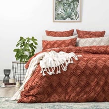 Medallion Vintage Washed Tufted Cotton European Pillowcase